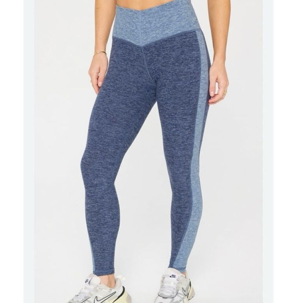 Fabletics Women's High-Waisted Tonal Leggings Blue Size S Yoga Gym NWT